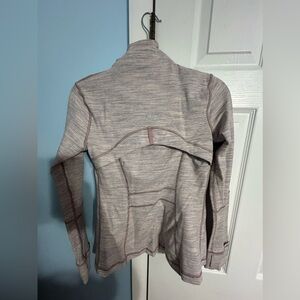 Lululemon define jacket. Light purple with stripes. Size medium.